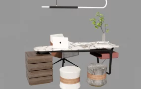 High End Luxury Office Workstation Layout
