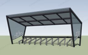 Bicycle Parking Rack Shed