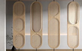 Fixed Rattan Privacy Screens