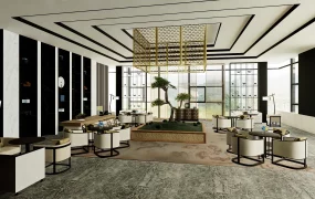 Hotel Lobby Lounge Area