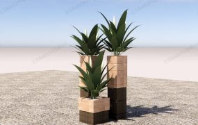 Tall Planter Set