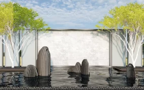 Contemporary Landscape Water Feature