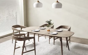 Scandinavian Style Dining Room Set SketchUp 3D Model