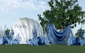 Blue Wedding Decoration