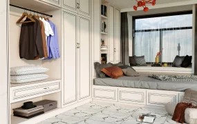 Japanese Tatami Bed With Wardrobe