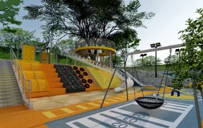 Neighborhood Playground & Basketball Court