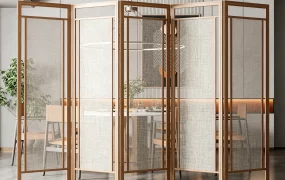 Multi Panel Accordion Folding Room Divider