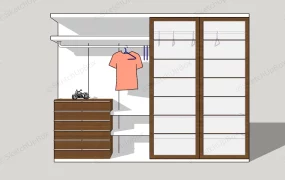 Wooden Open Wardrobe