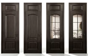 Elegant Dark Wood Interior Doors