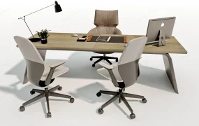 Modern Executive Office Desk And Chairs