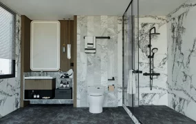 Dark Gray Bathroom Design