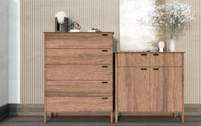 Wabi Sabi Entryway Cabinets