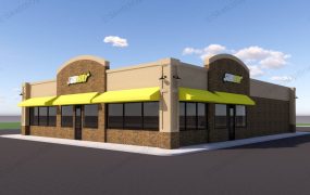 Subway Restaurant Exterior And Interior Design