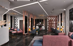 Modern Hair Salon & Beauty Lounge Interior