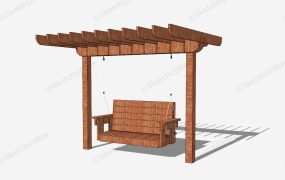 Wooden Garden Swing Seat