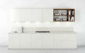 Single Wall Kitchen Cabinets