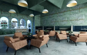 Retro Coffee Shop Design