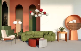 Modern Art Deco Living Room