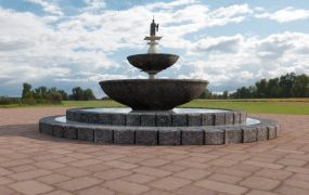Two Tier Fountain With Surround