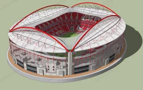 Red Soccer Stadium