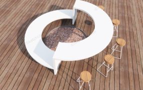 Creative Round Patio Bar