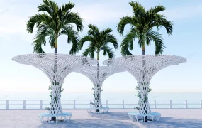 Creative Umbrella Shaped Pergola
