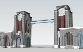 Amusement Park Entrance Gate