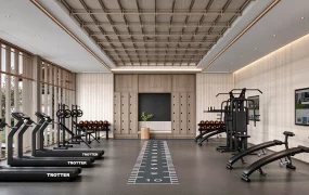 Modern Office Gym & Fitness Center Interior