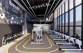 Modern Industrial Style Fitness Center