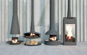 Modern Hanging Fireplaces