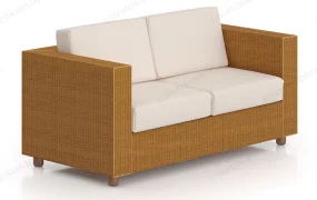 Rattan Loveseat