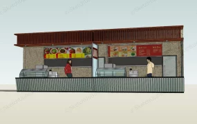 Outdoor Food Concession Stand