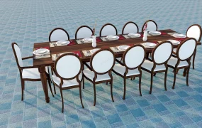 Extra Long Dining Table Set