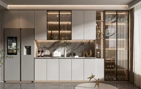 Built In Home Bar Cabient Design
