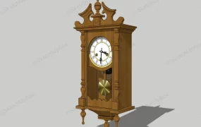 Antique Wall Clock With Pendulum