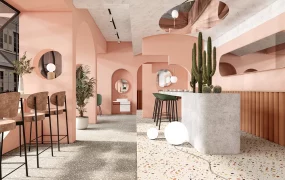 Small Pink Coffee Shop