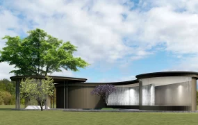 Curved Glass Pavilion
