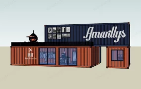 Shipping Container Clothing Store