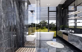 Grey Bathroom Design Idea