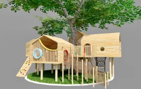 Outdoor Treehouse Playset