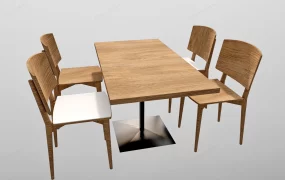 Simple Modern Dining Room Set
