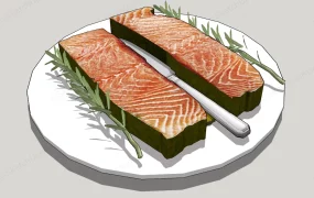 Sliced Raw Fish
