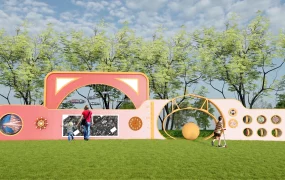 Outdoor Playground Interactive Wall