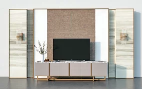 TV Console Decorating Idea