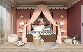 Princess Canopy Bed Girls Room