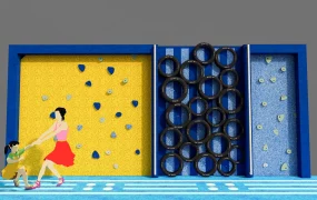 Climbing And Play Structure Wall