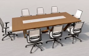 9 Piece Conference Table Set