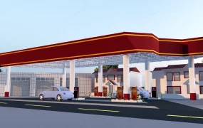Gas Station Exterior Design