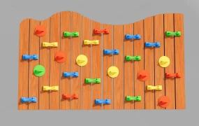 Wooden Climbing Wall Panel
