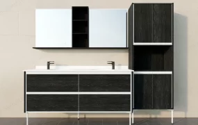 Black Bathroom Vanity And Cabient